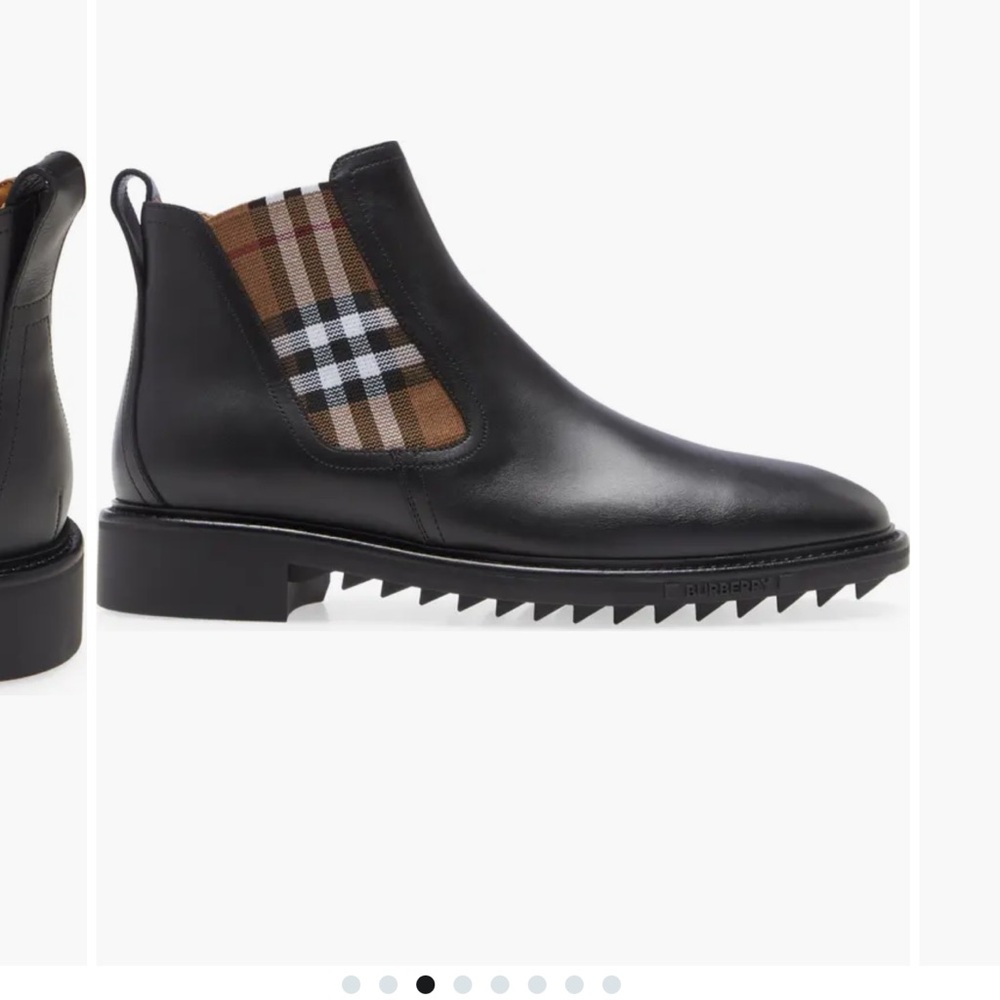 Burberry Black and Brown Men's Boots - Picture 3 of 5